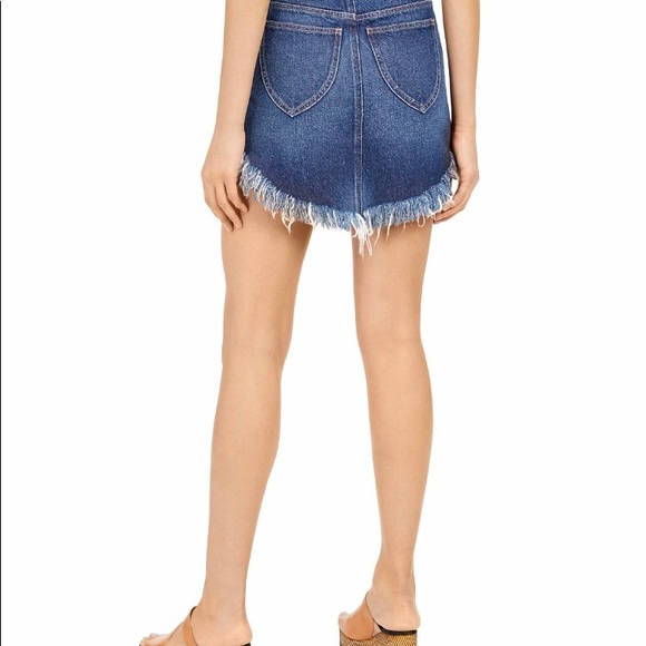 New Free People Bailey Denim Mini Skirt - Picture 4 of 13
